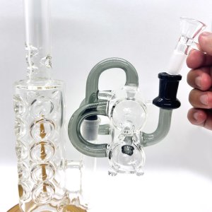 画像6: Recycler Ash Catcher ガラスボング用 拡張チャンバーパーツ 14mm  / 90°