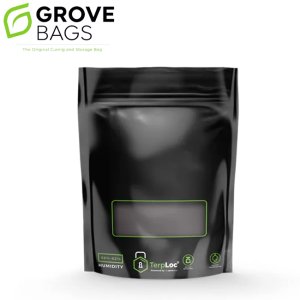 画像1: 【ニオイが漏れない＆調湿】GROVE BAGS - TerpLoc ジップバッグ 1枚入り 容量約28g