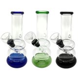 Glass Mini Bong 3Rings ミニ ガラスボング 14cm