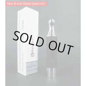 画像: Kanger Tech・New Evod Glassクリアロマイザー（ブラック）【電子タバコ・VAPE用アトマイザー】