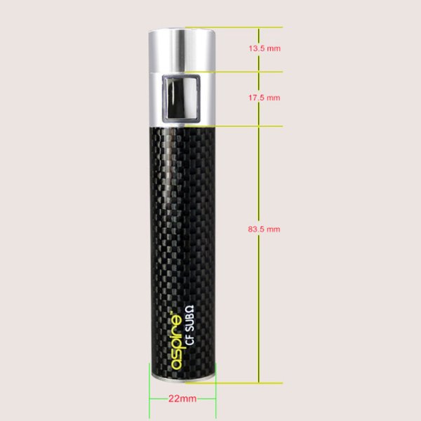 画像3: Aspire  - CF SUBΩ Battery 【サブオーム対応・電子タバコ／VAPEバッテリー】 (3)
