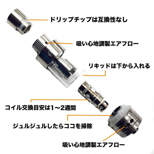 画像4: Aspire - Atlantis Tank 2【電子タバコ／VAPEアトマイザー】 (4)