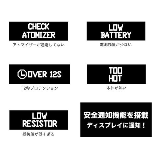 画像7: Aspire - Pegasus BOX MOD(Ver.1)【温度管理機能付き・サブオーム対応】 (7)