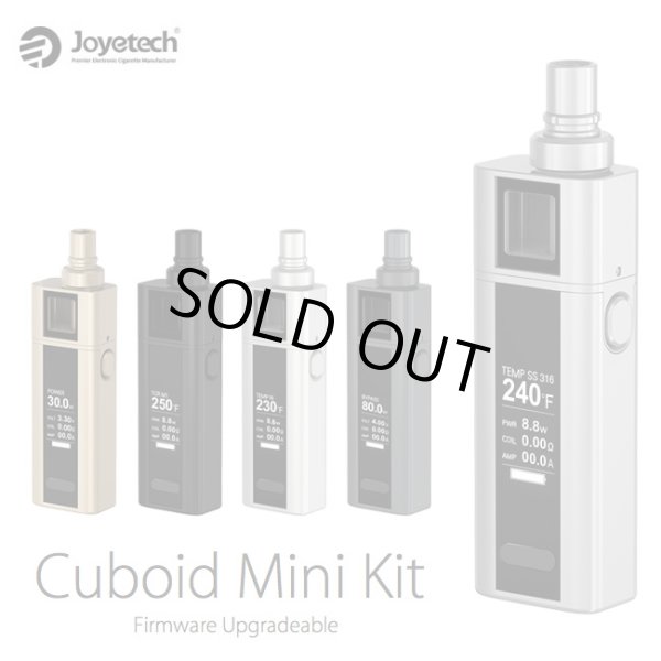画像1: Joyetech - Cuboid Mini Kit（Ver 3.00）【温度管理機能付き・電子タバコ／VAPEスターターキット】 (1)