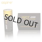 画像: Aspire - INR 26650 リチウムイオン充電池【フラットトップ／4300mAh／Max40A】