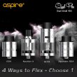 画像1: Aspire - Quad-Flex 【中〜上級者向け・電子タバコ／VAPEアトマイザー】 (1)