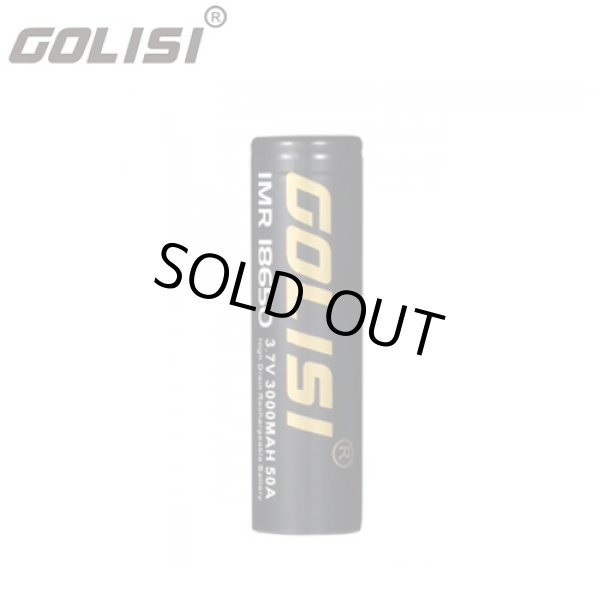 画像1: GOLISI - IMR 18650 リチウムマンガン充電池【フラットトップ／3000mAh／Max50A】 (1)
