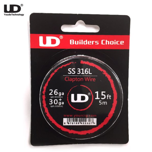 画像1: UD - SS 316L Clapton Wire（ステンレススチール・26G＋30Gのクラプトン）約5m (1)