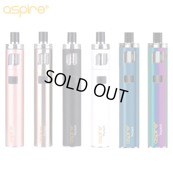 画像2: 【新色登場】 Aspire - PockeX 【初心者おすすめ・電子タバコ／VAPEスターターキット】 (2)