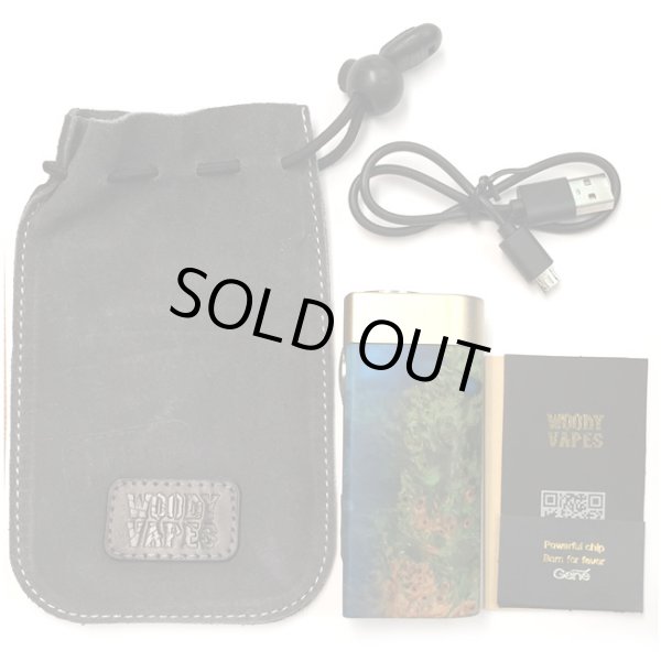 画像8: Woody Vapes  - Stabilized Wood SIII MOD(ゴールド × ブルー)【温度管理機能・アップデート機能付き・電子タバコ/VAPE】 (8)