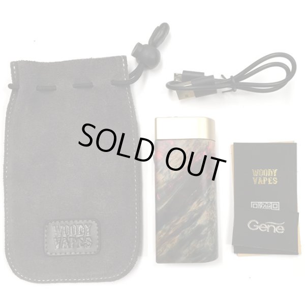 画像9: Woody Vapes  - Stabilized Wood SIII MOD（ゴールド × レッド × グリーン）【温度管理機能・アップデート機能付き・電子タバコ／VAPE】 (9)