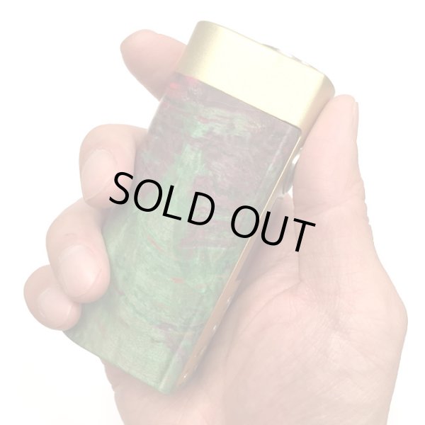 画像8: Woody Vapes  - Stabilized Wood SIII MOD(ゴールド × ブラウン × グリーン)【温度管理機能・アップデート機能付き・電子タバコ/VAPE】 (8)