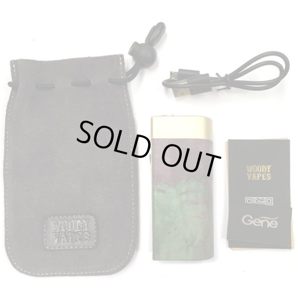 画像9: Woody Vapes  - Stabilized Wood SIII MOD(ゴールド × ブラウン × グリーン)【温度管理機能・アップデート機能付き・電子タバコ/VAPE】 (9)