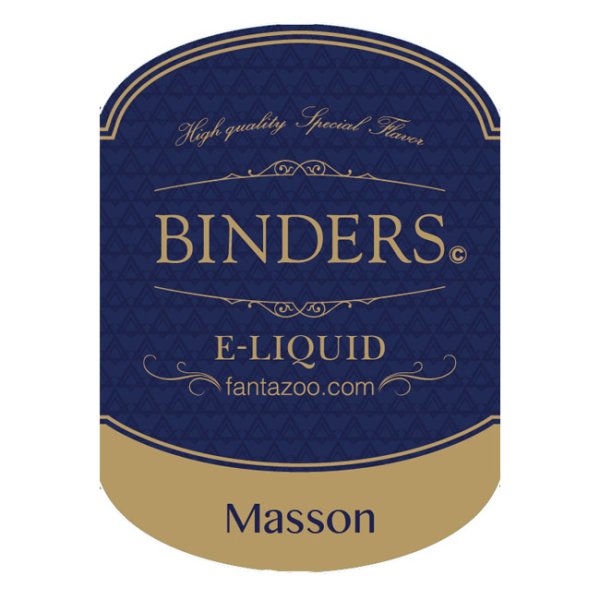 画像3: 【国産】 BINDERS - E-LIQUID （ビンダース・メイソン）【電子タバコ／電子シーシャ／VAPE用・補充リキッド】 (3)