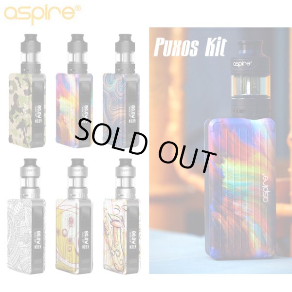 画像1: Aspire  - Puxos Kit （21700電池付き） 【温度管理機能付き・電子タバコ／VAPEスターターキット】 (1)