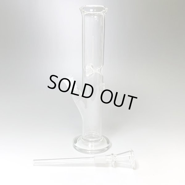 画像4: パイレックス製・アイスガラスボング ストレート　26cm (4)