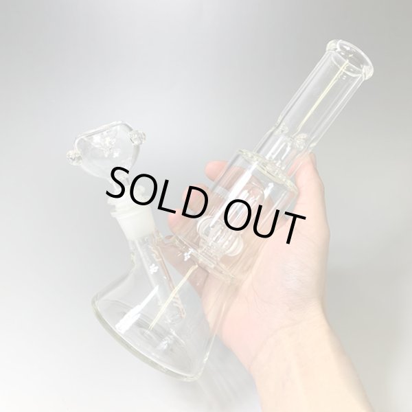 画像6: パイレックス製・パーコレーター式アイスガラスボング　24cm (6)
