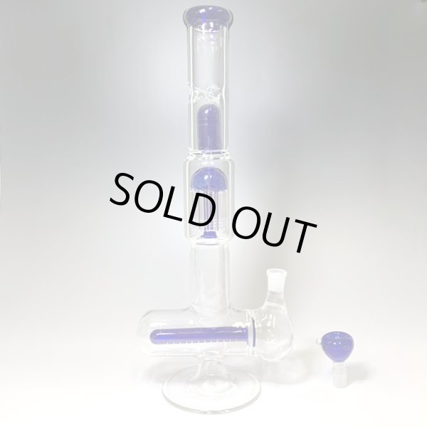 画像3: 多層パーコレーター式・アイスガラスボング「アイスサイドスリットツリー&ドーム」　48cm (3)
