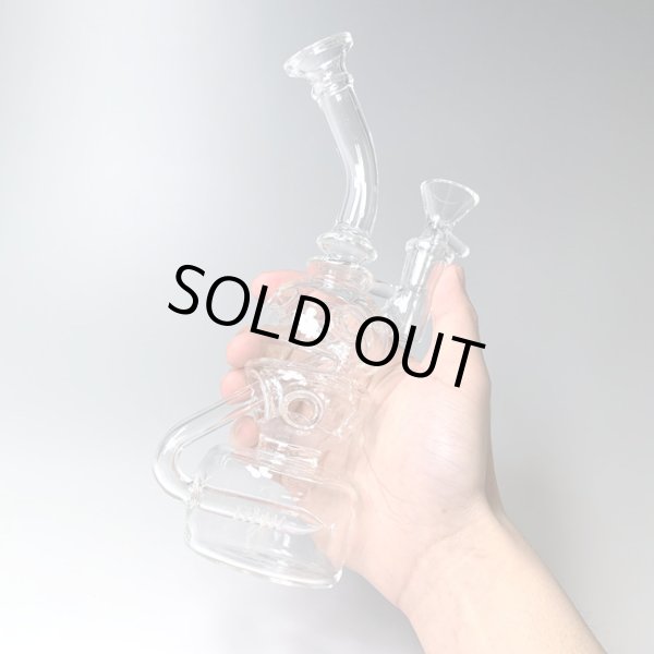 画像6: アイスガラスボング リサイクラー　22cm (6)