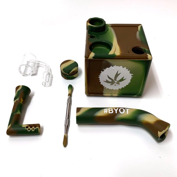 画像7: Piecemaker  -  KUBE SILICONE OIL RIG ワックス&オイル用 シリコンボング 【ハーブ用、炙り用に変換可能】 (7)