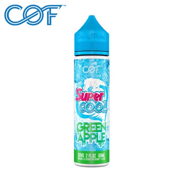 画像2: Cloudy O Funky - Super Cool Green Apple（メンソール＆青リンゴ） 60ml (2)