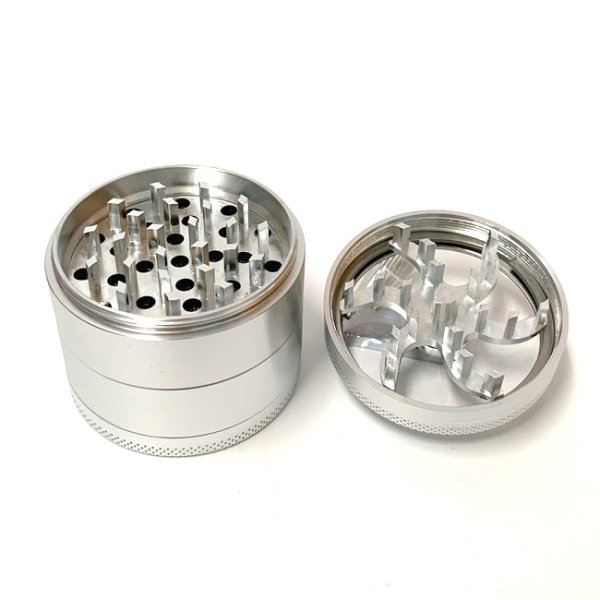 画像2: 4pc Metal Crank Grinder ハンドル付き グラインダー φ55mm (2)