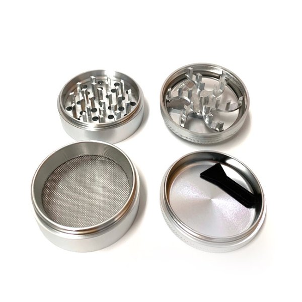画像3: 4pc Metal Crank Grinder ハンドル付き グラインダー φ55mm (3)