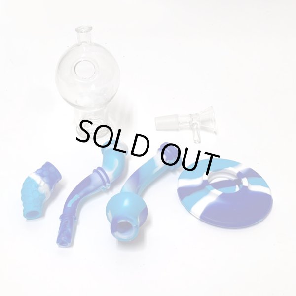 画像6: カラフルシリコン with ガラスチャンバーボング (6)