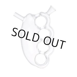 画像: メリケンサック型 ガラス バブラー パイプ