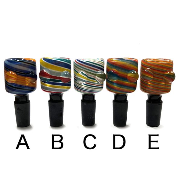 画像1: Glass on Glass Bowl - ガラスボング　水パイプ用　火皿 ／ 14mm オス型 (1)