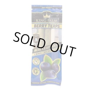 画像: KING PALM - Berry Terps Pre-Rolled ナチュラルリーフラップ 2本入り