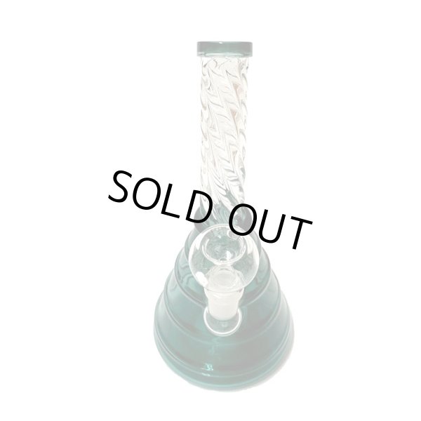 画像4: Stemless Twisted Glass Bong ステムレス ツイステッド ガラスボング 20cm (4)