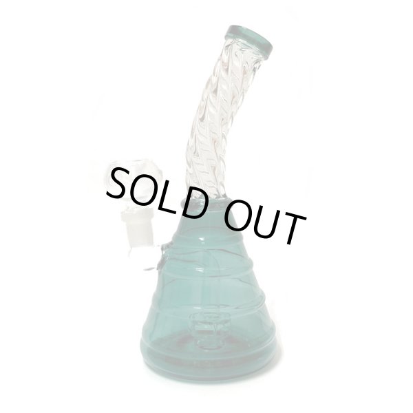 画像3: Stemless Twisted Glass Bong ステムレス ツイステッド ガラスボング 20cm (3)