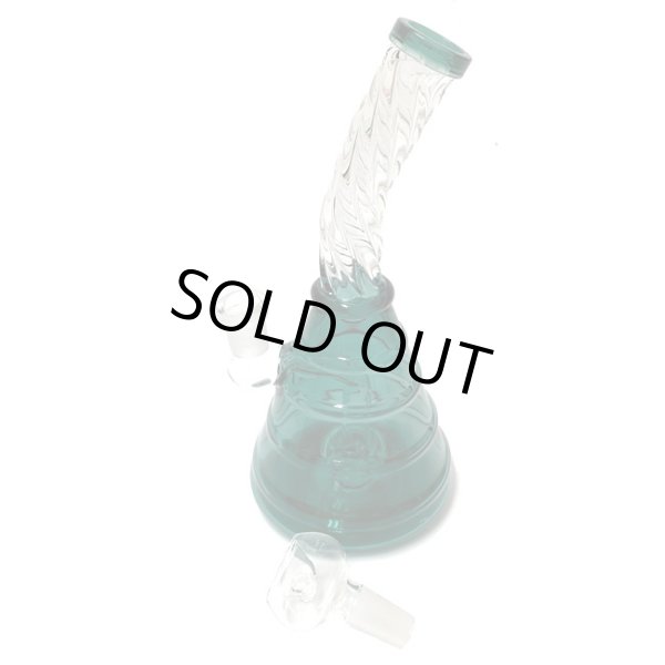 画像5: Stemless Twisted Glass Bong ステムレス ツイステッド ガラスボング 20cm (5)