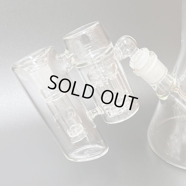 画像4: Double Tree Ash Catcher ガラスボング用 拡張チャンバーパーツ 45°（14mm／18mm） (4)