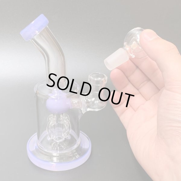 画像4: Small Stemless 4Tree Glass Bong スモールステムレス4ツリーガラスボング 15.5cm (4)