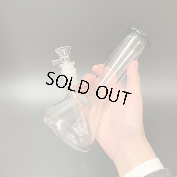 画像9: フラスコ型ガラスアイスボング 20cm (9)