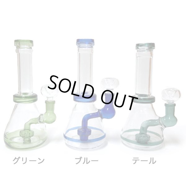 画像2: Stemless Showerhead Glass Bong ステムレス シャワーヘッド ガラスボング 20cm (2)