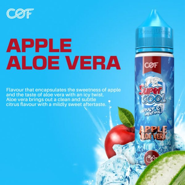 画像1: Cloudy O Funky - Super Cool Apple Aloe Vera（メンソール＆アップル&アロエ）　60ml (1)