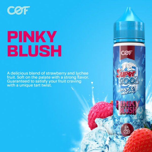 画像1: Cloudy O Funky - Super Cool Pinky Blush（メンソール＆ライチ＆ストロベリー）　60ml (1)