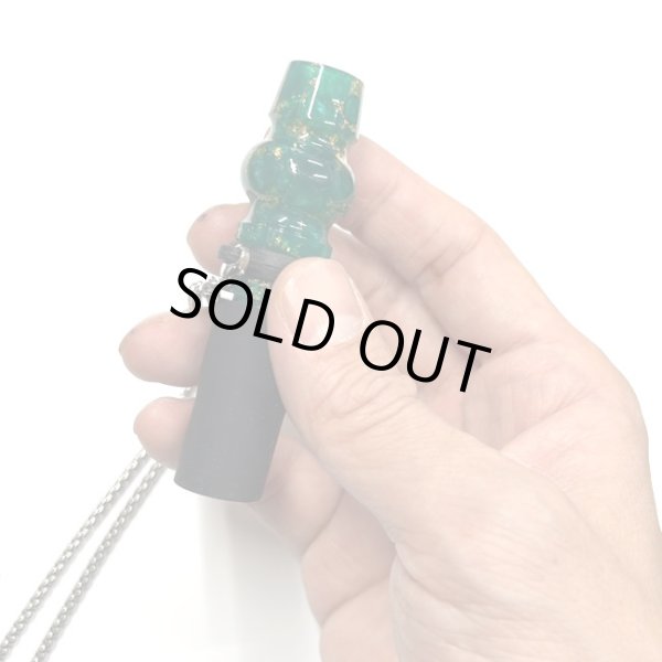 画像5: Yimi - シーシャ・フーカー用 パーソナル マウスピース(グリーン&ゴールド) (5)