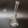 画像1: 7inch Clear Glass Bong Beaker  ガラスボング 18cm (1)