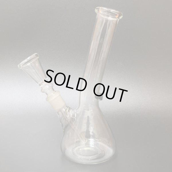 画像1: 7inch Clear Glass Bong Beaker  ガラスボング 18cm (1)