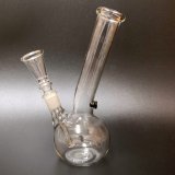 画像: 7inch Clear Glass Bong Flask  ガラスボング 18cm