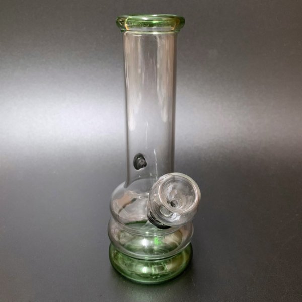 画像2: Glass Mini Bong 3Rings ミニ ガラスボング 14cm (2)