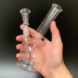 画像4: 7inch Clear Glass Bong Stand  ガラスボング 18cm (4)