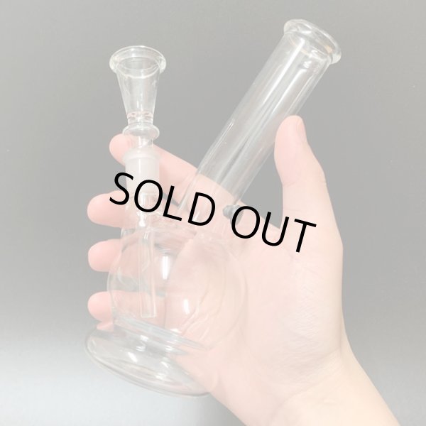 画像4: 7inch Clear Glass Bong Stand  ガラスボング 18cm (4)