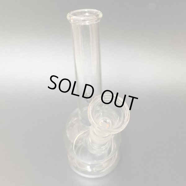 画像2: 7inch Clear Glass Bong Stand  ガラスボング 18cm (2)