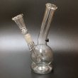 画像1: 7inch Clear Glass Bong Stand  ガラスボング 18cm (1)