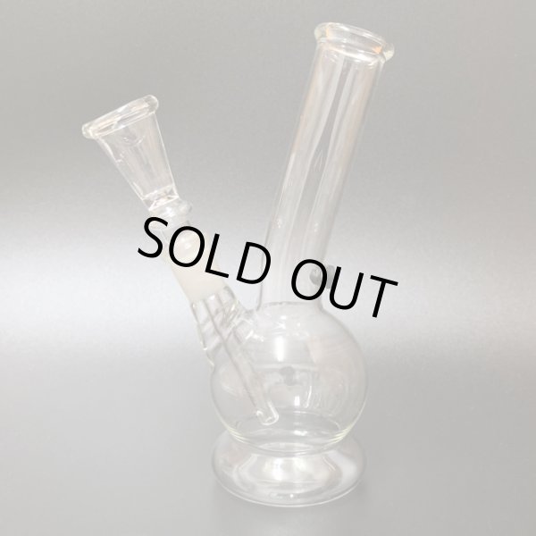 画像1: 7inch Clear Glass Bong Stand  ガラスボング 18cm (1)